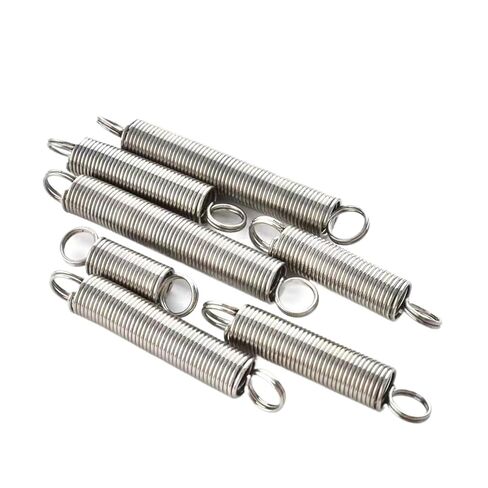 304 سلك من الفولاذ المقاوم للصدأ قطر 1.5 مم تمديد شد معدني زنبركي S هوك سحب ملف دائري (60 مم، 10 مم خطاف دائري_1.5 مم (1 قطعة)) in Kuwait