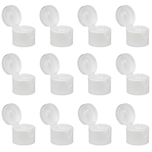 قبعات kelkaa 20/410 قبعات علوية بيضاء مع فتحة .125، إغلاق علوي مضلع، أغطية بديلة لزجاجات الضغط، قطر الرقبة 20 مم، نوع الخيط 410 (عبوة من 12) in Kuwait