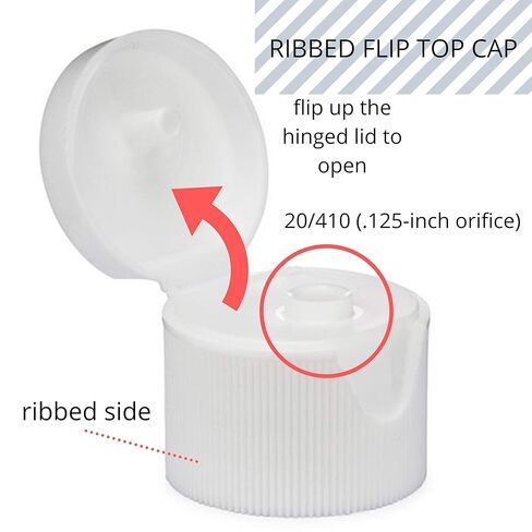 قبعات kelkaa 20/410 قبعات علوية بيضاء مع فتحة .125، إغلاق علوي مضلع، أغطية بديلة لزجاجات الضغط، قطر الرقبة 20 مم، نوع الخيط 410 (عبوة من 12) in Kuwait