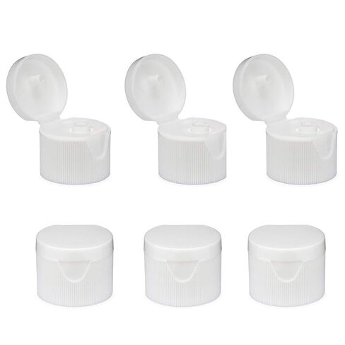 قبعات kelkaa 20/410 قبعات علوية بيضاء مع فتحة .125، إغلاق علوي مضلع، أغطية بديلة لزجاجات الضغط، قطر الرقبة 20 مم، نوع الخيط 410 (عبوة من 12) in Kuwait