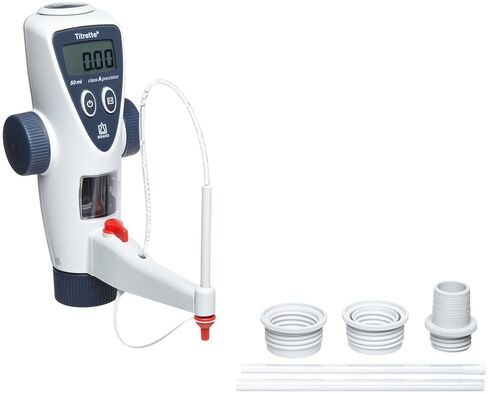 BrandTech 4760161 Borosilicate Glass 50mL Titrette Bottletop Burette, with Titration and Recirculation Valve in Saudi Arabia