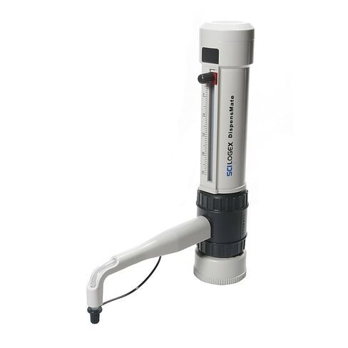 Scilogex 73110001 Polymethyl Methacrylate Adjustable Volume DispensMate Bottletop Dispenser with Bottle Neck Adaptors, 0.5-5mL Volume in Saudi Arabia