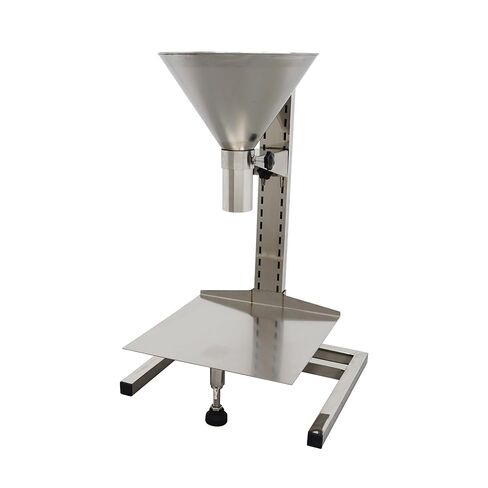 Stainless Steel Feeding Hopper with Support Stand Manual Filling Package Funnel Under Funnel Diameter 3.1inch in Kuwait