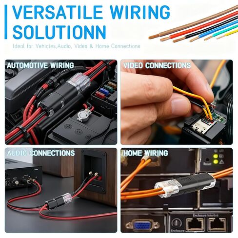 100pcs Double Wire Plug in Connector with Locking Buckle, Quick-Clip Fasteners Multi-Purpose Snap-On Blocks for Strip Lights DIY Crafting, Low-Voltage Decor & Model Kits 2 Pin in Saudi Arabia