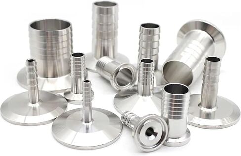 Outer Diameter 8MM-64MM Stainless Steel SS304 SS316L Hose Hook Fitting Sleeve (1.3 inches (34 mm), OD16MM_SS316L) in Kuwait