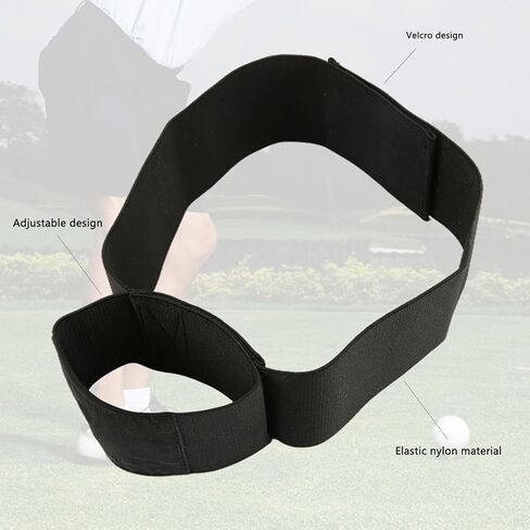 Slider Golf Training Aid for Swing Correcting, Golf Swing Training Aid, Foldable Adjustable Elastic Nylon, Improve Swings Stability with Elastic Band, Trainer for Left & Right Arm in Kuwait