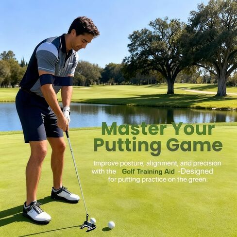 Golf Swing Training Aid, Adjustable 2026 Essential Golf Training Ball Smart Ball Golf Accessories Fix Chicken Wing Improve Swing Stability Assist Golf Swing Trainer for Beginner (T1) in Kuwait