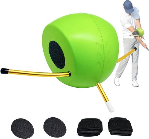 Golf Swing Trainer Ball with Adjustable Velcro Strap – Improve Arm Connection, Swing Path & Tempo, Golf Training Aid for Beginners in Saudi Arabia