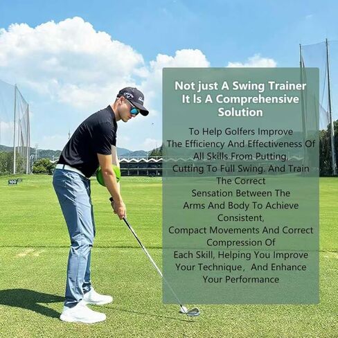 The Connector Golf Training aid, Golf Swing Trainer, Golf Training aid Posture Correction Practice, Golf Swing Training aid Improving Arm-Body Coordination, Golf Swing aid in Kuwait