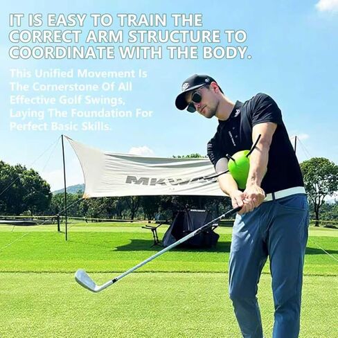 The Connector Golf Training aid, Golf Swing Trainer, Golf Training aid Posture Correction Practice, Golf Swing Training aid Improving Arm-Body Coordination, Golf Swing aid in Kuwait