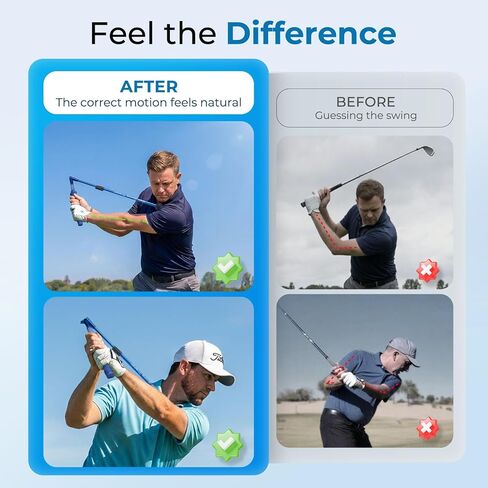 Golf Training Aid - Golf Swing Trainer for Backswing.Golf Swing Training Aid to Improve Wrist Hinge, Forearm Rotation & Shoulder Turn, Feel the Correct Swing Mechanics in Kuwait