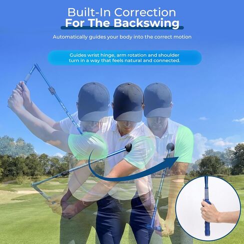 Golf Training Aid - Golf Swing Trainer for Backswing.Golf Swing Training Aid to Improve Wrist Hinge, Forearm Rotation & Shoulder Turn, Feel the Correct Swing Mechanics in Kuwait