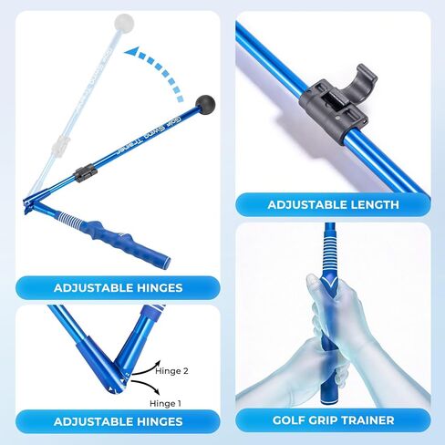 Golf Training Aid - Golf Swing Trainer for Backswing.Golf Swing Training Aid to Improve Wrist Hinge, Forearm Rotation & Shoulder Turn, Feel the Correct Swing Mechanics in Kuwait