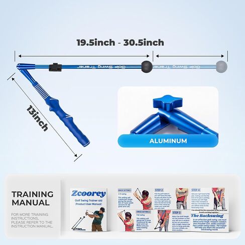 Golf Training Aid - Golf Swing Trainer for Backswing.Golf Swing Training Aid to Improve Wrist Hinge, Forearm Rotation & Shoulder Turn, Feel the Correct Swing Mechanics in Kuwait