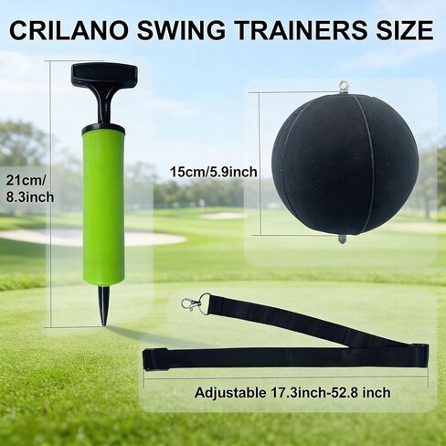 مجموعة أحزمة تدريب الجولف، كرة ذكية قابلة للنفخ للتدريب على التأرجح مع مضخة نفخ وحبل قابل للتعديل، مساعدة مدرب التأرجح للجولف ومساعد التأرجح للمبتدئين in Kuwait