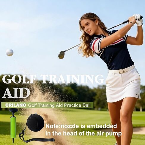 مجموعة أحزمة تدريب الجولف، كرة ذكية قابلة للنفخ للتدريب على التأرجح مع مضخة نفخ وحبل قابل للتعديل، مساعدة مدرب التأرجح للجولف ومساعد التأرجح للمبتدئين in Kuwait