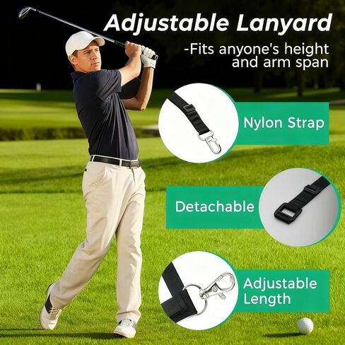 مجموعة أحزمة تدريب الجولف، كرة ذكية قابلة للنفخ للتدريب على التأرجح مع مضخة نفخ وحبل قابل للتعديل، مساعدة مدرب التأرجح للجولف ومساعد التأرجح للمبتدئين in Kuwait