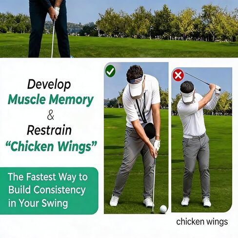 مجموعة أحزمة تدريب الجولف، كرة ذكية قابلة للنفخ للتدريب على التأرجح مع مضخة نفخ وحبل قابل للتعديل، مساعدة مدرب التأرجح للجولف ومساعد التأرجح للمبتدئين in Kuwait