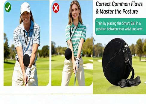 مجموعة أحزمة تدريب الجولف، كرة ذكية قابلة للنفخ للتدريب على التأرجح مع مضخة نفخ وحبل قابل للتعديل، مساعدة مدرب التأرجح للجولف ومساعد التأرجح للمبتدئين in Kuwait