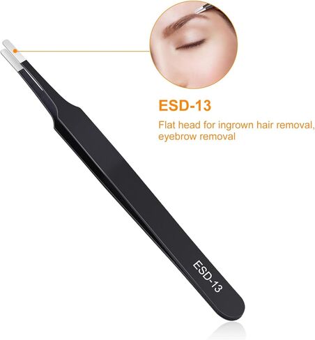 3PCS Precision Tweezers Set, Upgraded Anti-Static Stainless Steel of Tweezers, for Electronics, Soldering, Laboratory Work, Jewelry-Making, Model, Craft in Saudi Arabia