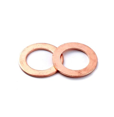 Copper Crush Washer Flat Ring Seal Gasket, 12x18x1.5mm, M12 Fitting, 20 Pieces in Kuwait