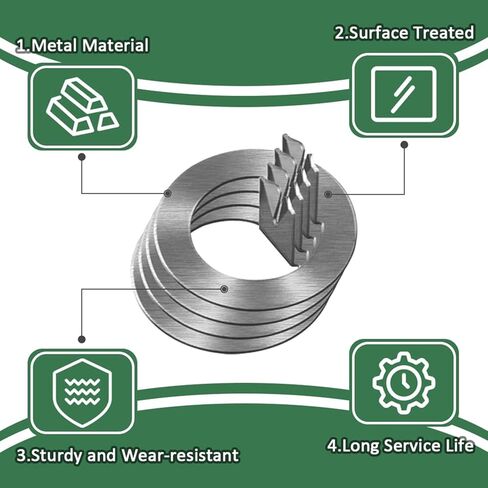 4 Pack 1" Tang Spindle Washer for Spindle Tang Washer 2k to 7k EZ Lube Axles 3,500-7,000 lb in Kuwait