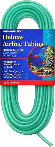 Penn-Plax Deluxe Airline Tubing for Aquariums – Made of Durable Silicone – Safe for Freshwater and Saltwater Fish Tanks – 20 Feet in Saudi Arabia