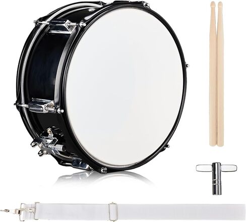 Ktaxon 12" x 5.5" Snare Drum Kit, Snare Drum Set for Students with Premium Material, Excellent Sound, Classic Appearance (Black) in Saudi Arabia