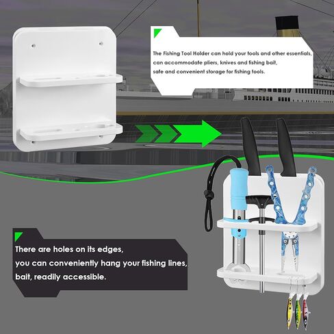 حامل أدوات الصيد للقوارب والسكين ورف الزردية، منظم أدوات الصيد البحري in Kuwait
