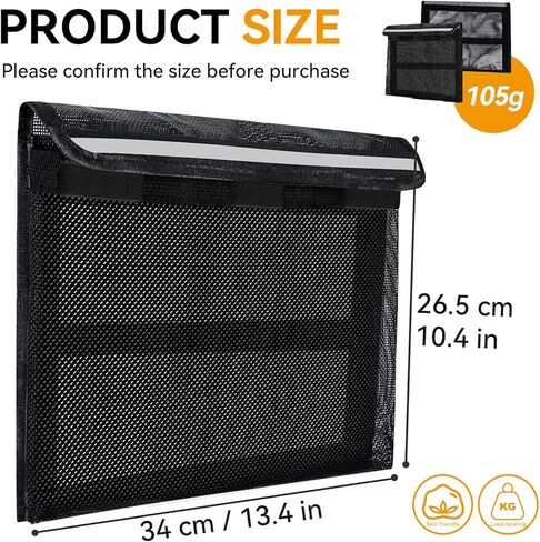 Bolaxin Boat Storage Bag, Boat Storage Caddy Organizer, Reflective Leak-Proof Mesh Bag with Lid, Adhesive Mount, 13.4"x9.8", for Gloves, Flashlight in Saudi Arabia