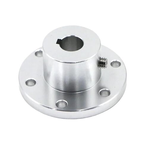 1PC Flange Coupling High-Strength Aluminum Alloy Omni Wheel Diameter 5 6 8 10mm 12 14 15 16 18 mm Keyway Coupling(5mm) in Saudi Arabia