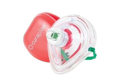 CPR Pocket Mask with Oxygen Inlet and Carrying Case in Kuwait