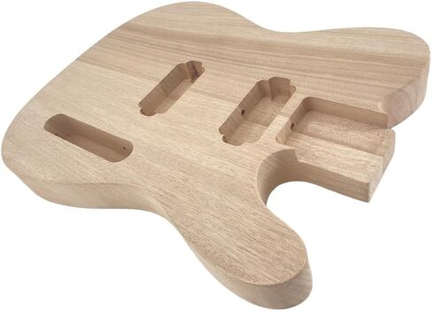 Electric Guitar Body Mahogany Wood Unfinished HH Pickups for the Parts Unfinished Replacement DIY in Kuwait