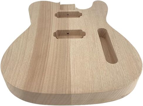 Electric Guitar Body Mahogany Wood Unfinished HH Pickups for the Parts Unfinished Replacement DIY in Kuwait