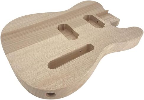 Electric Guitar Body Mahogany Wood Unfinished HH Pickups for the Parts Unfinished Replacement DIY in Kuwait
