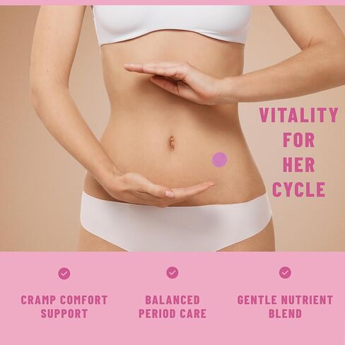 رقعات تخفيف الدورة الشهرية 36 قطعة - دعم عشبي للتشنجات مع نبات تشاستيبيري والمغنيسيوم وزهرة الربيع المسائية ودونغ كاي والكركمين وفيتامينات ب6 وه والحديد والبابونج - التوازن الهرموني وراحة الدورة الشهرية in Kuwait