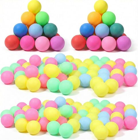 150 قطعة من كرات اليانصيب الملونة من BESPORTBLE: كرات تنس طاولة بلاستيكية غير ملحومة مقاس 40 مم لرسم السحب وألعاب البنغو والترفيه في الحفلات والفنون والحرف اليدوية وألعاب الحيوانات الأليفة - ألوان متنوعة in Kuwait
