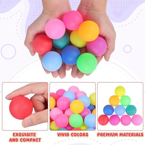 150 قطعة من كرات اليانصيب الملونة من BESPORTBLE: كرات تنس طاولة بلاستيكية غير ملحومة مقاس 40 مم لرسم السحب وألعاب البنغو والترفيه في الحفلات والفنون والحرف اليدوية وألعاب الحيوانات الأليفة - ألوان متنوعة in Kuwait