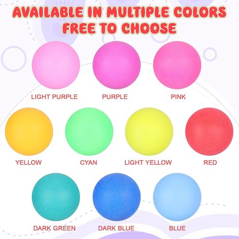 150 قطعة من كرات اليانصيب الملونة من BESPORTBLE: كرات تنس طاولة بلاستيكية غير ملحومة مقاس 40 مم لرسم السحب وألعاب البنغو والترفيه في الحفلات والفنون والحرف اليدوية وألعاب الحيوانات الأليفة - ألوان متنوعة in Kuwait