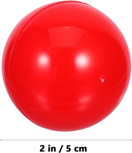 PRETYZOOM 50pcs Gumball Machine Refills Empty Colored Round Capsules Capsule Toys Small Plastic Balls 5cm Vending Machine Capsules Balls Small Bingo Raffle Drawing Capsule Vending in Kuwait