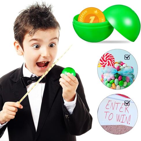 25pcs Hollow Plastic Balls Bright Colored Raffle Game Props for Parties Reusable Practical for Celebrations and Events Easy to Open for Notes in Saudi Arabia
