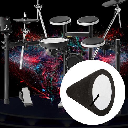 Yibuy 1.38x1.46" Piezo Trigger Foam Cone for Electronic Drum Instrument Black Pack of 2 in Kuwait