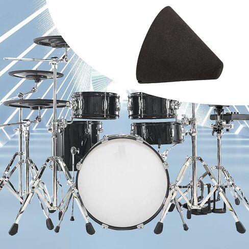 Yibuy 1.38x1.46" Piezo Trigger Foam Cone for Electronic Drum Instrument Black Pack of 2 in Kuwait