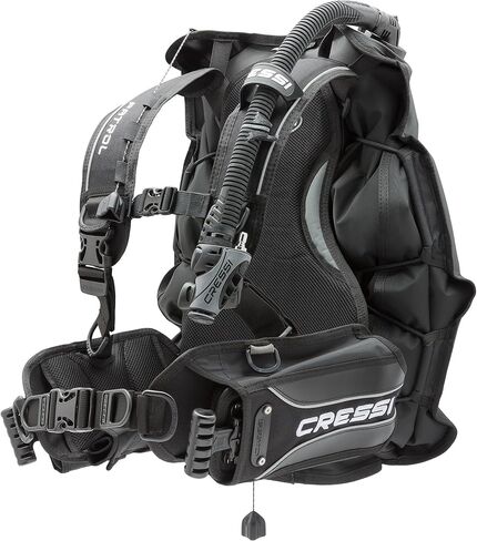 Cressi Patrol BCD Scuba Diving Gear w/ AC2 Compact Regulator, Compact Octo, Mini Console PD2 & GupG Regulator Bag, XL in Saudi Arabia