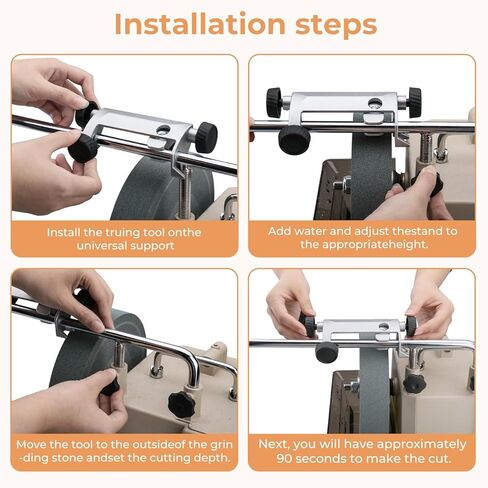 أداة تلبيس الماس|قطع بديلة لـ Tormek TT-50|أداة تصحيح عجلة الشحذ الرطبة|تلميع سطح حجر الطحن للسكاكين الحادة|الشظية in Kuwait