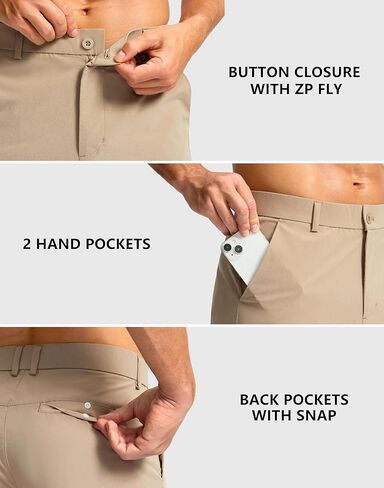 Soothfeel Men's Casual Shorts 7"/ 9" /11" Golf Shorts for Men Flat Front Dress Work Clothing Lightweight with 3 Pockets in Saudi Arabia