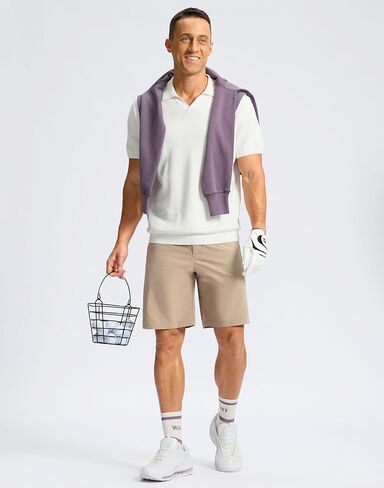 Soothfeel Men's Casual Shorts 7"/ 9" /11" Golf Shorts for Men Flat Front Dress Work Clothing Lightweight with 3 Pockets in Saudi Arabia