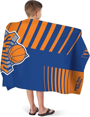 Northwest NBA New York Knicks Oversized Microfiber Beach Towel, 40 x 72 Inches – Quick Dry, Sand Resistant, Lightweight, Highly Absorbent, Riser Design in Kuwait