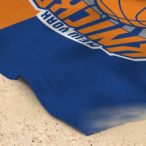 Northwest NBA New York Knicks Oversized Microfiber Beach Towel, 40 x 72 Inches – Quick Dry, Sand Resistant, Lightweight, Highly Absorbent, Riser Design in Kuwait