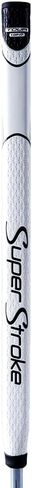 SuperStroke Zenergy Tour 1.0P 17" Golf Putter Grip with No Taper Enhanced Spyne Technology, New Multi-Zone Texturing and Tech-Port, White/Black in Kuwait